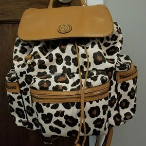 Tory Burch leopard print backpack